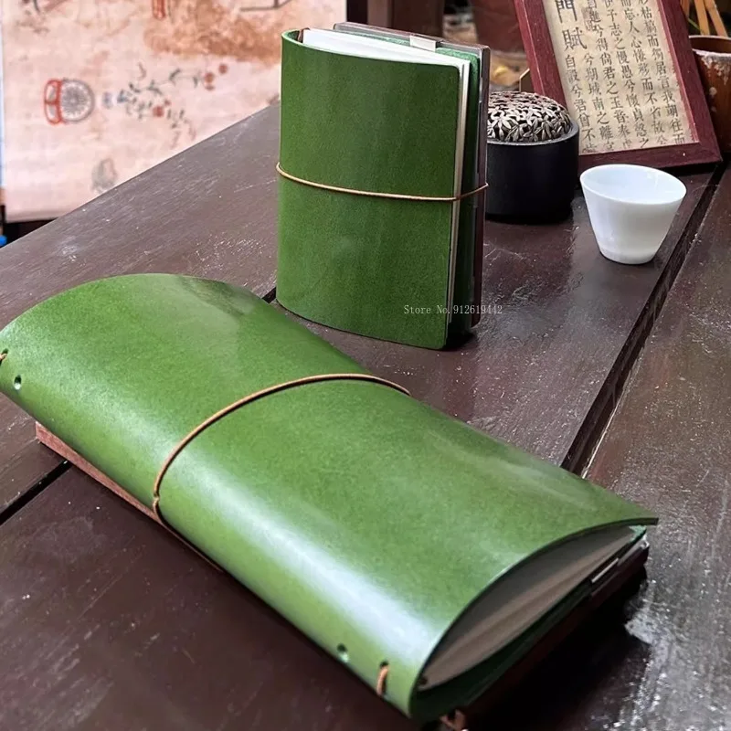 صندوق سحري صغير محمول للسفر بألوان مائية من الجلد مجموعة دفاتر ملاحظات فنية للطلاب في الهواء الطلق لوازم الرسم