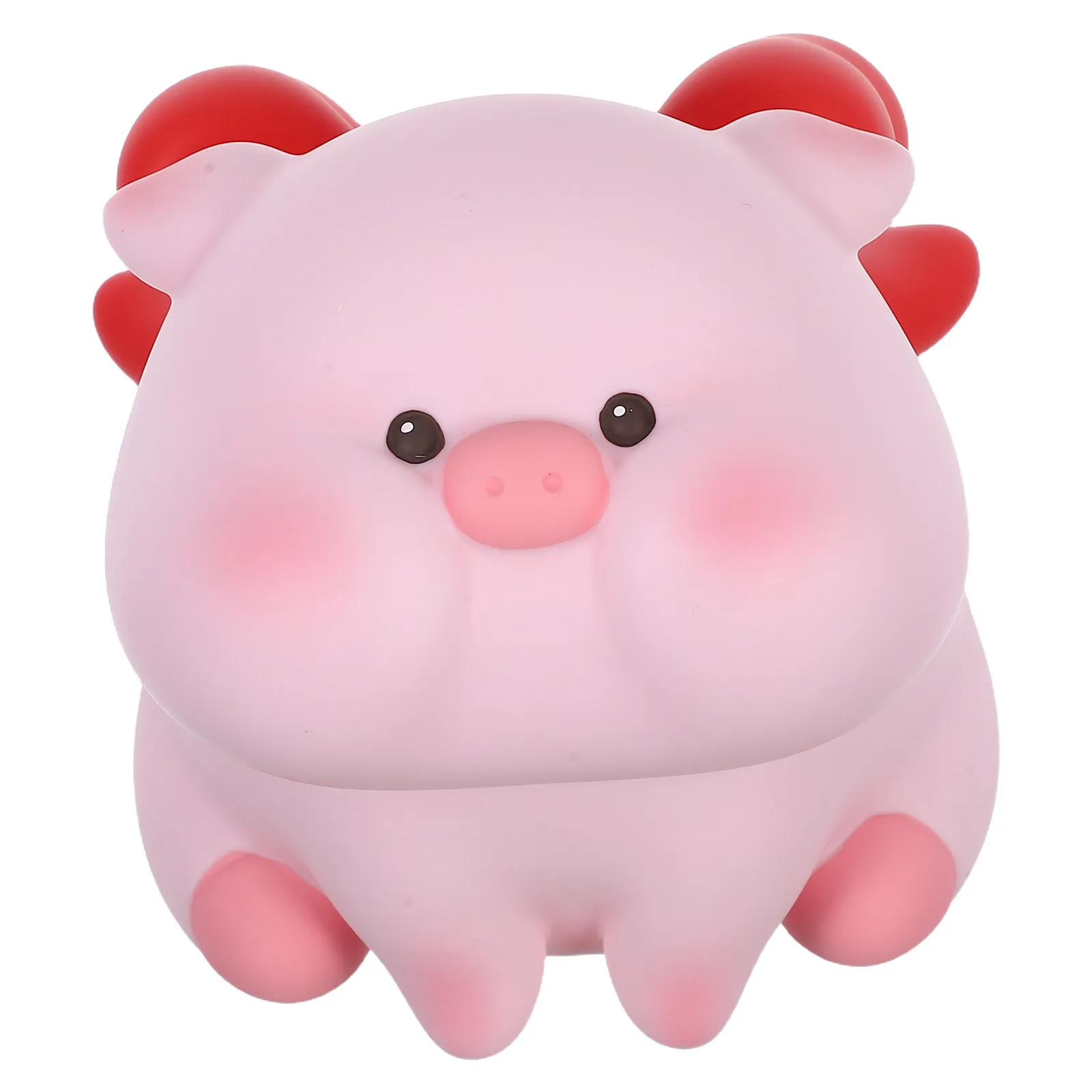

Piggy Bank Medium Size Vinyl Pig Shaped Desktop Coin Saving Pot Decorative Birthday Gift Vinyl Piggy Bank Pig-Shaped Money Pot