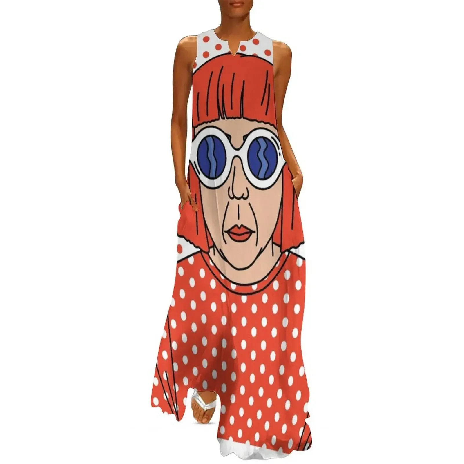 

Kusama Eyeglass Long Dress ladies dresses for special occasions dress party night Clothing prom dress