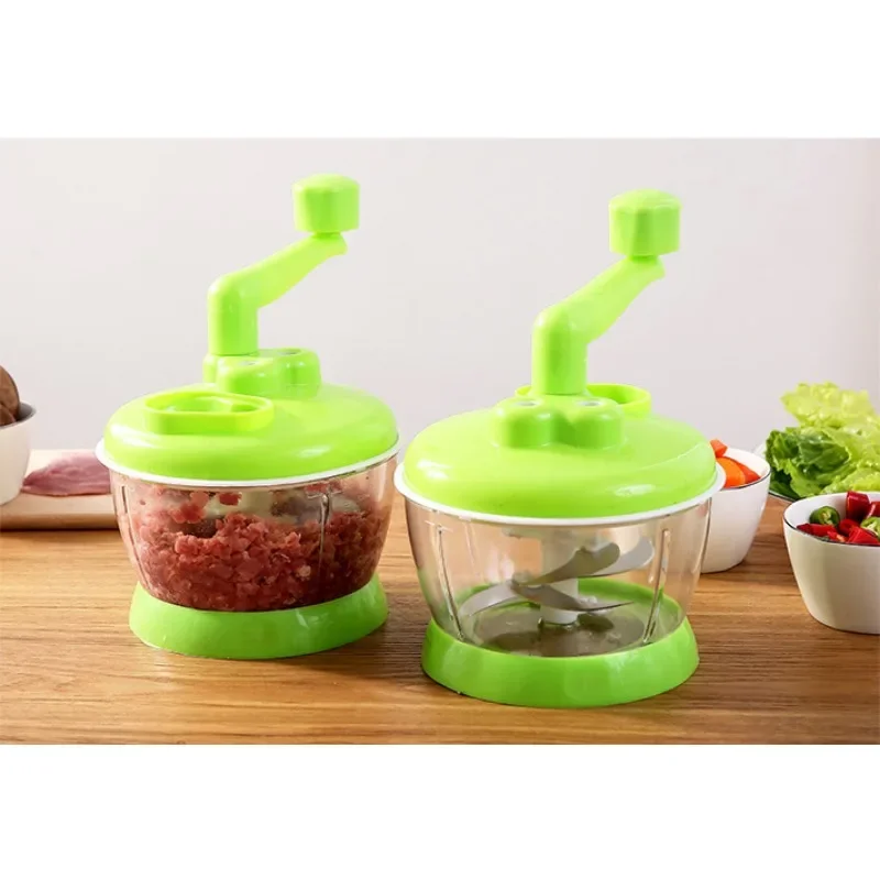 Powerful Manual Meat Grinder Hand-power Food Chopper Mincer Mixer Blender to Chop Meat Fruit Vegetable Nuts Shredders