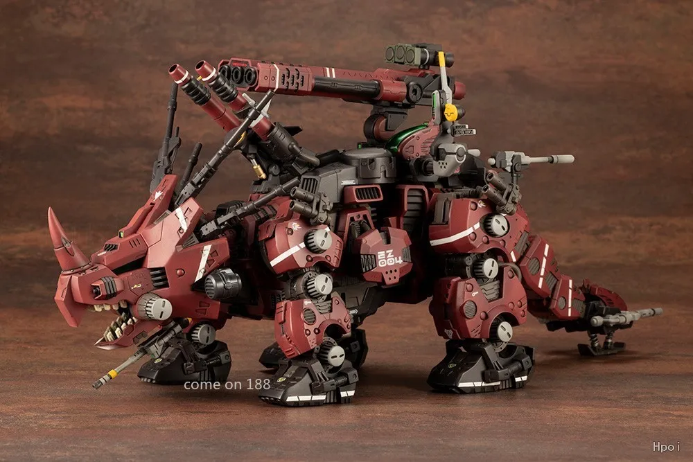 【الأصلي】KOTOBUKIYA ZD183 EZ-004 ZOIDS Red Dark HORN أحمر داكن ترايسيراتوبس تجميع نموذج اللعب مجموعة الهدايا أنيمي