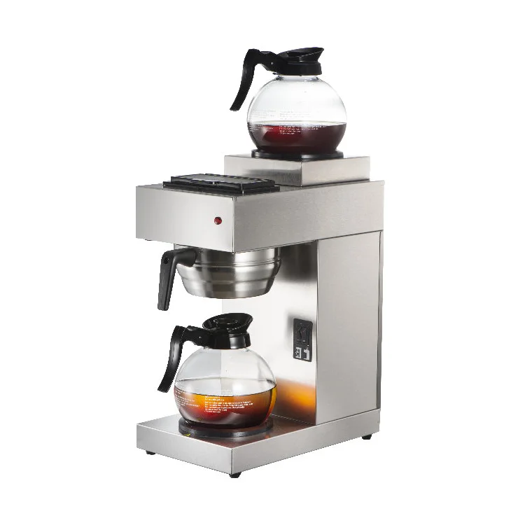 Automatic commercial espresso machine, stainless steel black, with water tank and heater function 3
