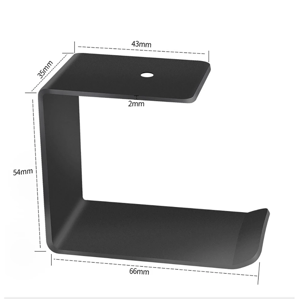 Support de casque universel en Aluminium, support de casque, sous le bureau, montage mural, crochet de support de casque, présentoir d'écouteurs