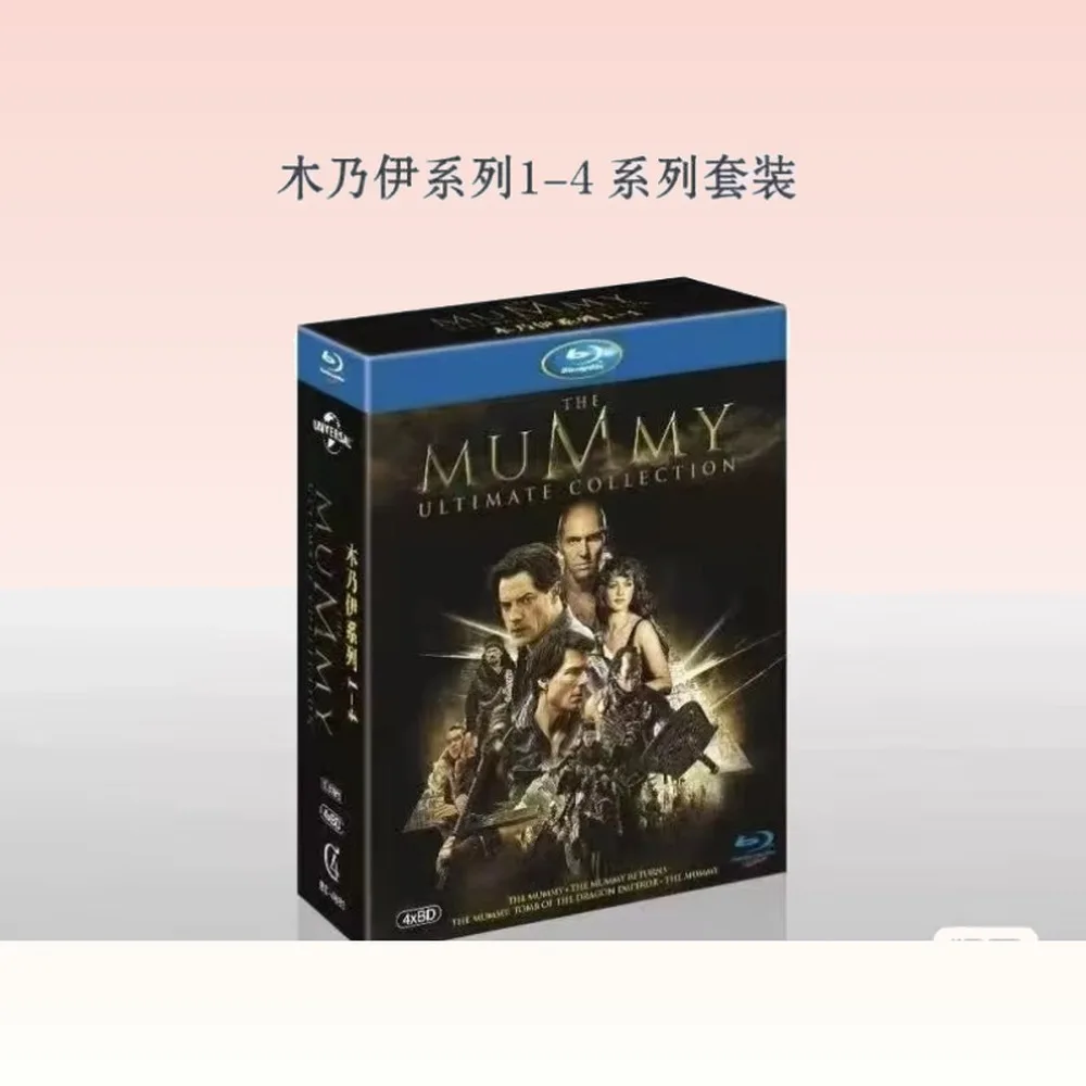 Brand New BD Blu-ray The Mummy Series 1-4 4-Disc Set English & Mandarin Audio Chinese Subtitles