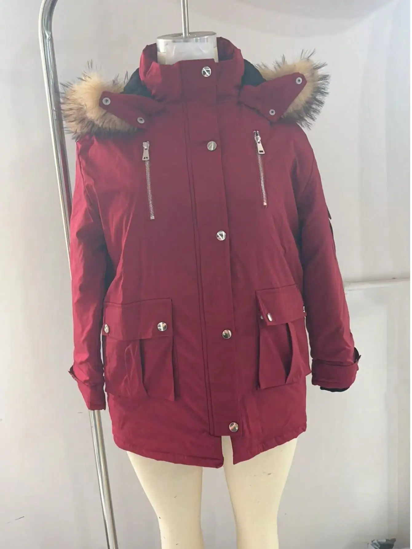 

Autumn and Winter Large Size Trendy Hooded Casual Warm and Cold-Proof Jacket