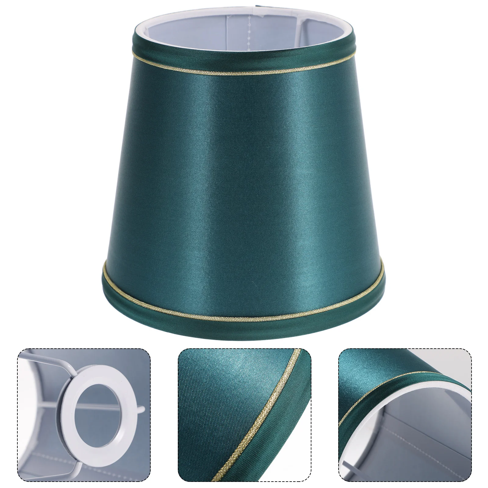 

Fabric Lampshade E14 Small Light Cover For Desk Table Floor Lamp Replacement Easy Install Smooth Metal Frame Decorative Indoor