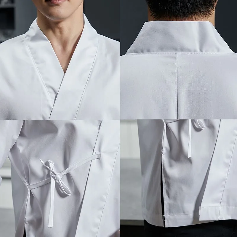Japanese Cuisine Clothing Kimono Sushi Restaurant Izakaya Chef Uniform For Women Men Waitress Waiter Apron