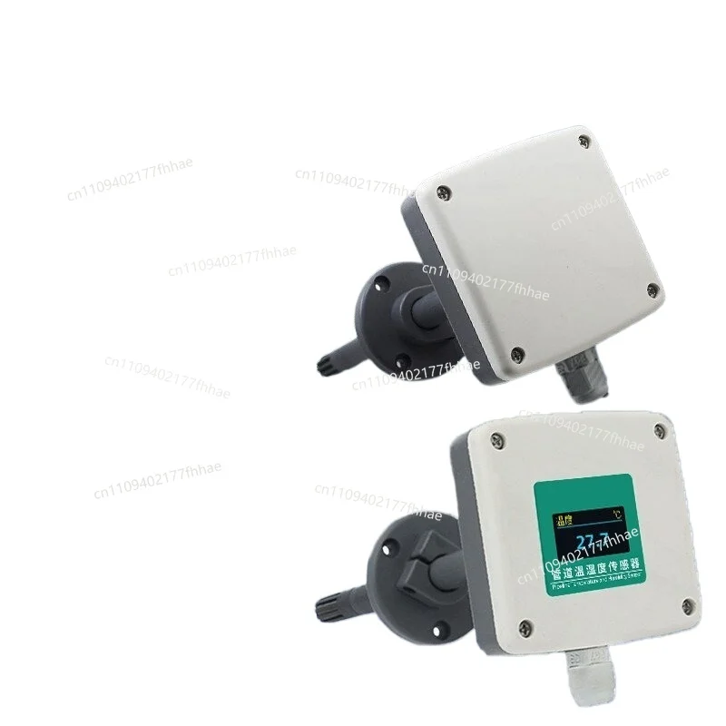 Duct Duct Temperature and Humidity Sensor, Plug-in Transmitter Detector, Monitor Temperature and Humidity Meter High Precision