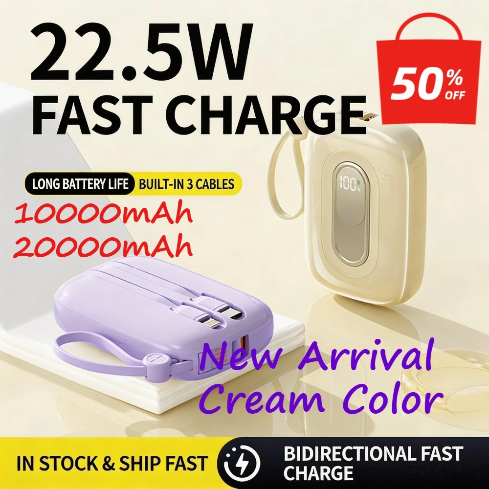 

Kawaii Stylish Small Pocket Powerbank Lightweight Portable Emergency Phone Charger Mini Pocket Size