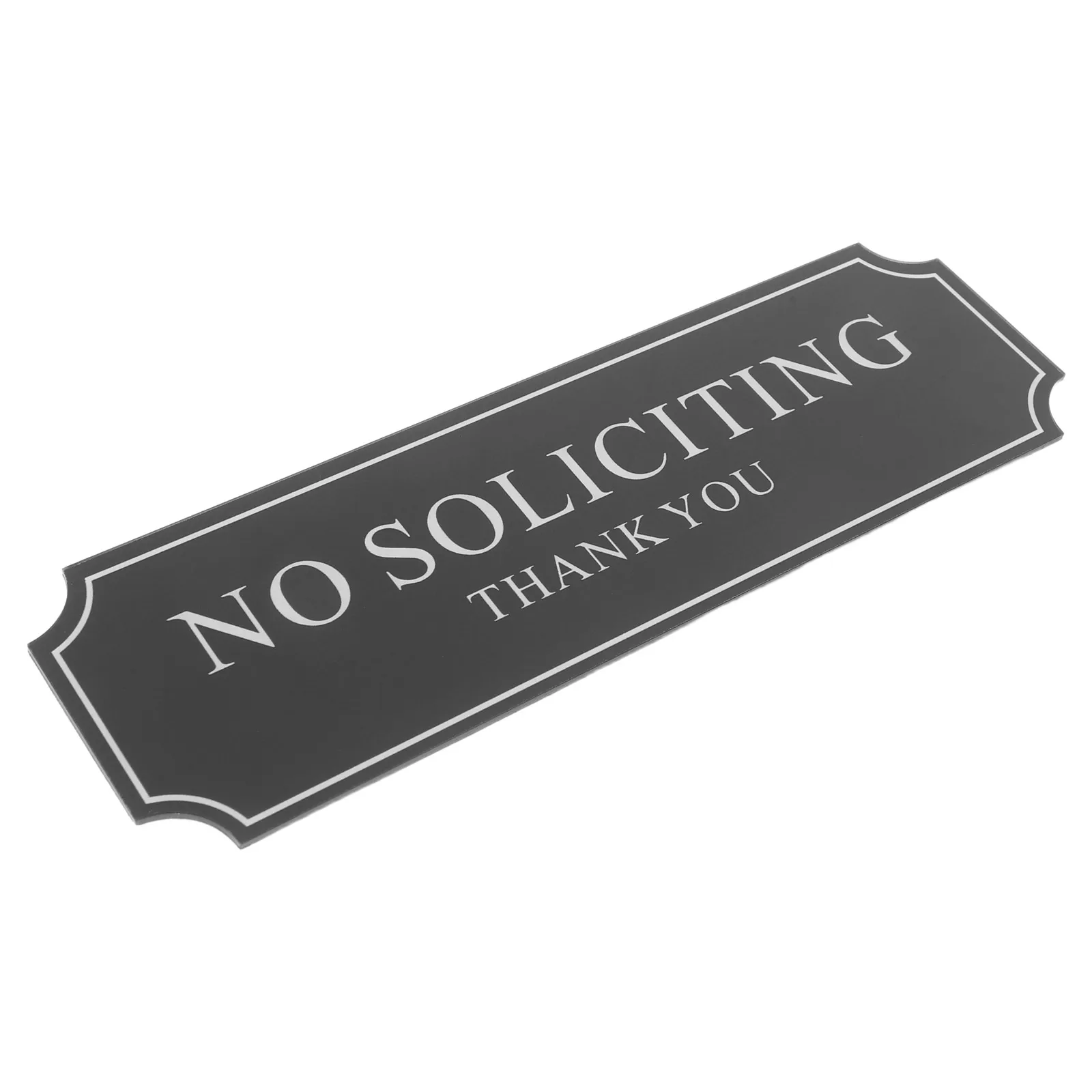 

No Soliciting Door Signs Self Adhesive Acrylic Home Office House Plates Bold Text For Front Door Window High Visibility Anti