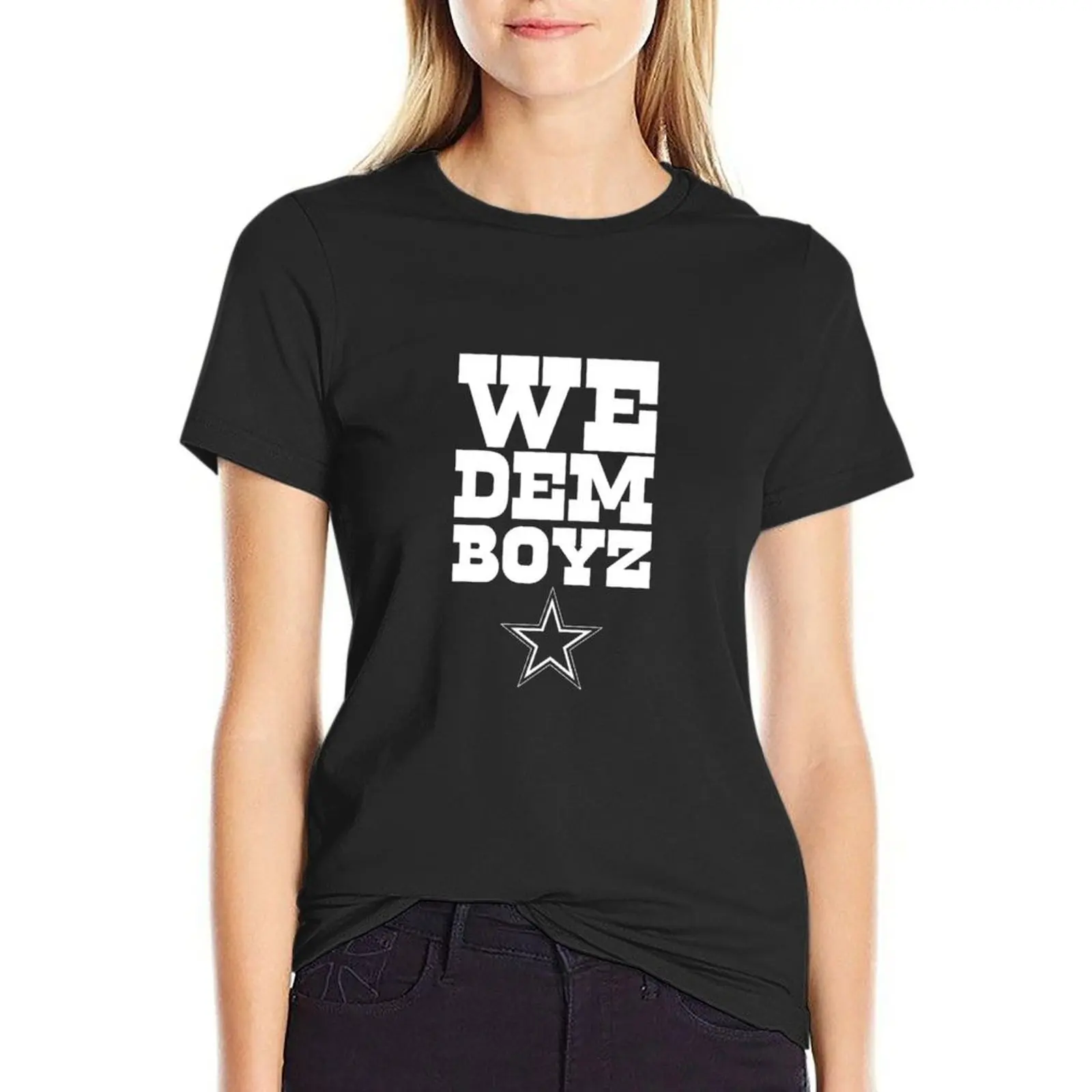 

We Dem Boyz WHITE T-Shirt anime clothes Female clothing oversized funny t shirts for Womens