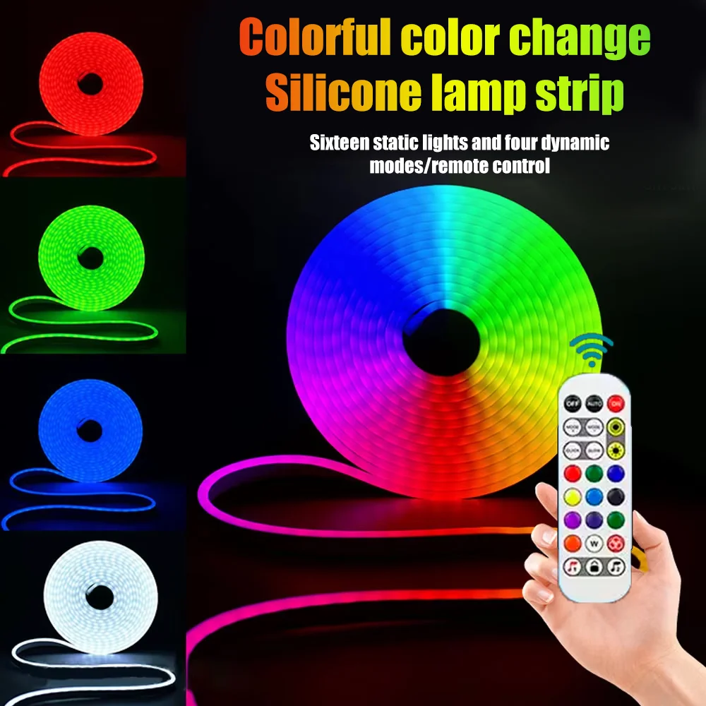 BEIMU TUYA WIFI EU-Plug LED Neon Strip Lights Waterproof Music Sync Voice Control Support Smart Life/Alexa For Home Shop Decor