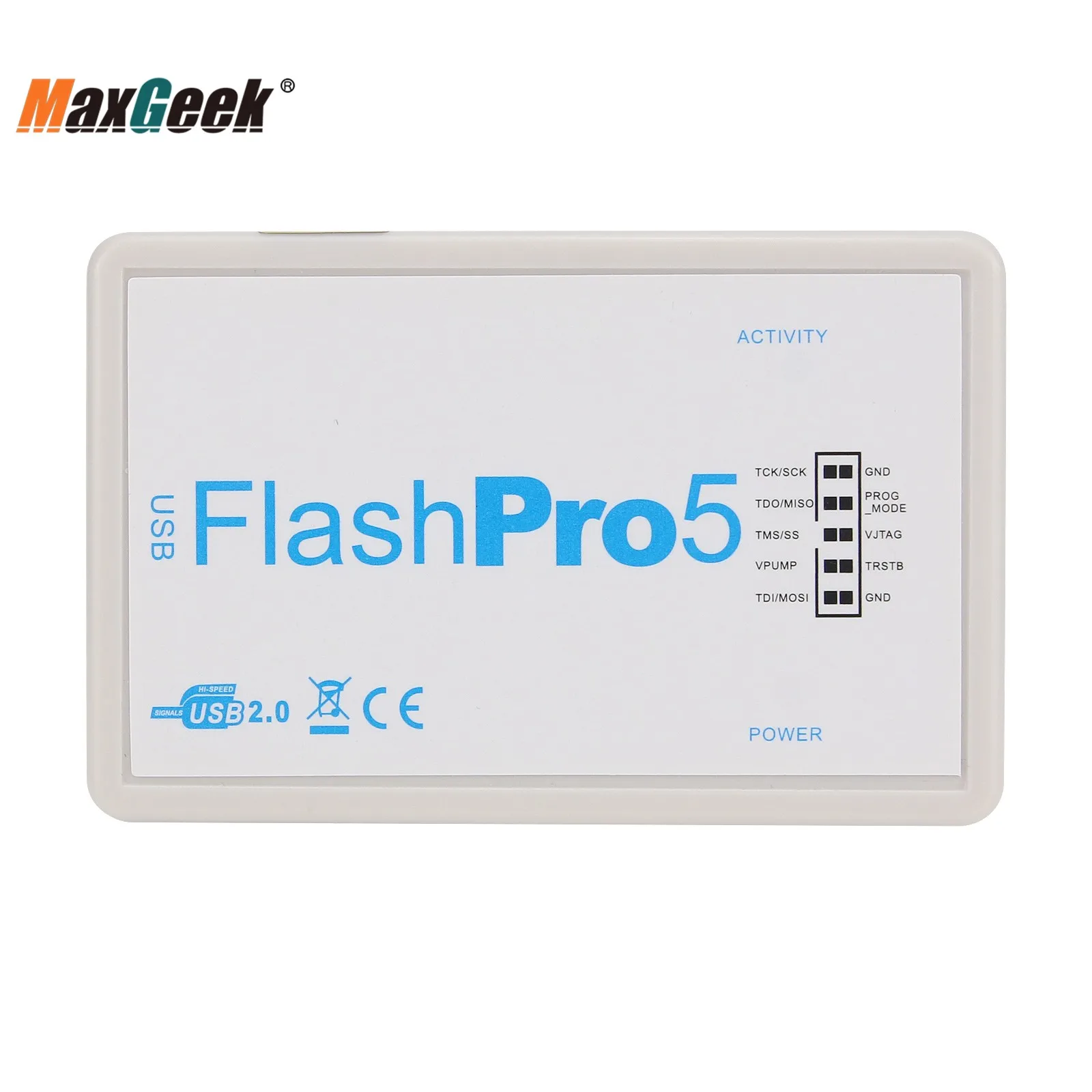 Maxgeek FlashPro5 Programmer Tool Download Cable Debugger Replacing Pro4 and Pro3 for Actel Microsemi