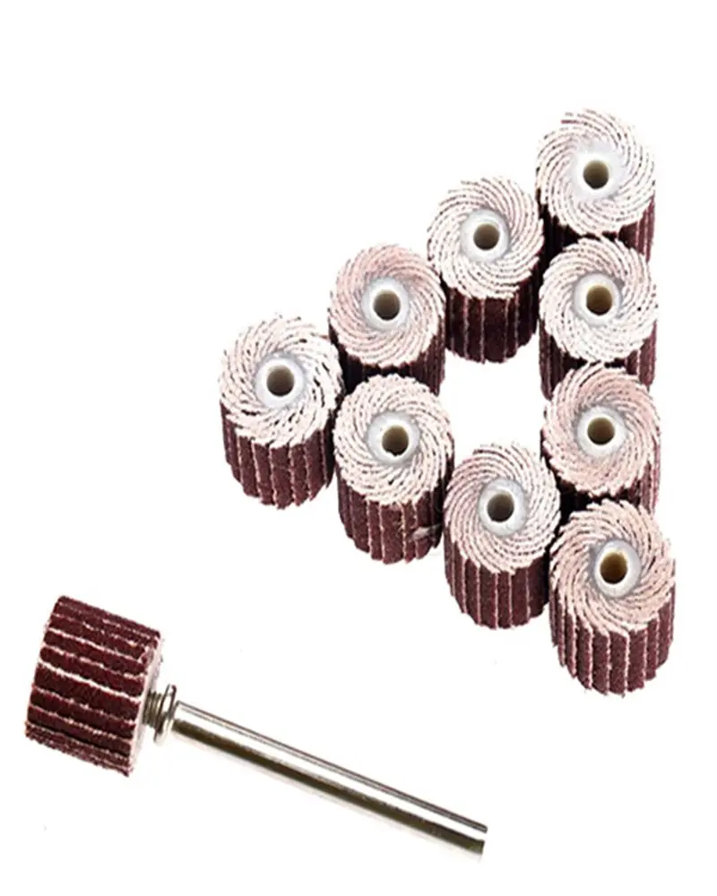 10Pcs 3mm Emery Cloth Shutter Wheel Grinding Machine Makita Abrasive Hand Tools Angle Grinder Bit Construction Circular Saw