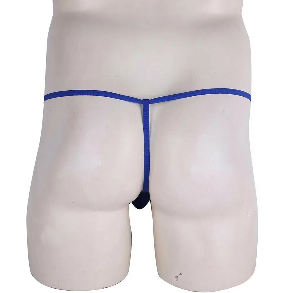 Microtanga de malla transparente para hombre, lencería ultrafina de corte pequeño, con tubo para pene, ropa interior Gay A5