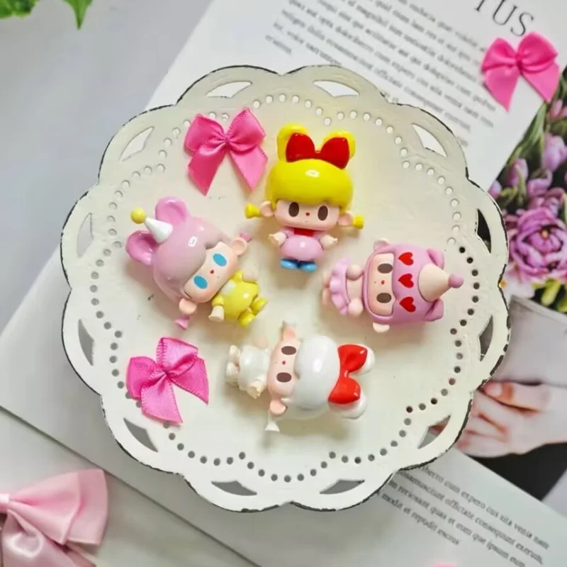 

Genuine Rabbit Bear Second Generation Childhood Amusement Park Cute Grain Blind Box Garage Kit Desktop Ornament Doll Trendy Toys