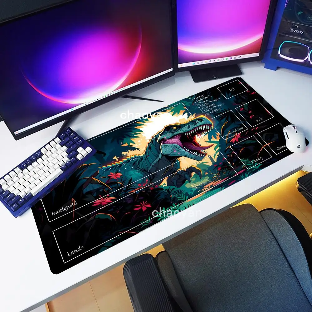 

Game mouse pad, computer desktop accessory, rubber material, anti-slip, easy to clean, dinosaur pattern Mouse Pad