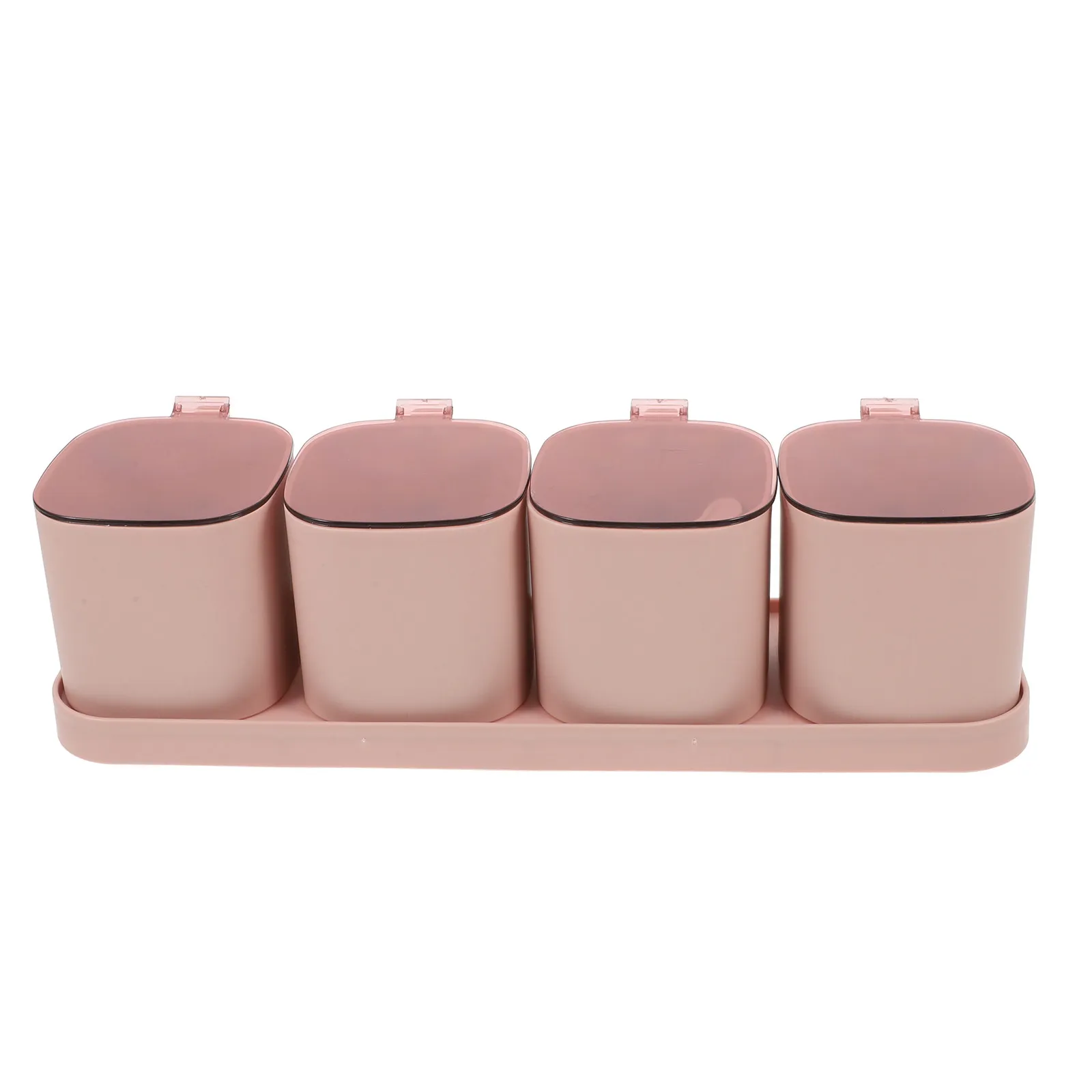 

1 set Kitchen Seasoning Boxes Set Pp Transparent Storage Containers Moisture Dust Proof For Home Restaurant Use Spice Jar