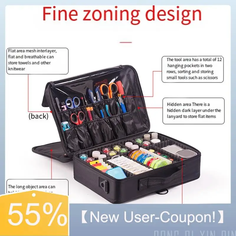 【nouveau-coup-d'utilisation-】-sac-de-materiel-de-peche-moulinet-de-peche-sac-de-leurre-de-peche-etanche-oxford-rangement-multifonction-peche-multicouche