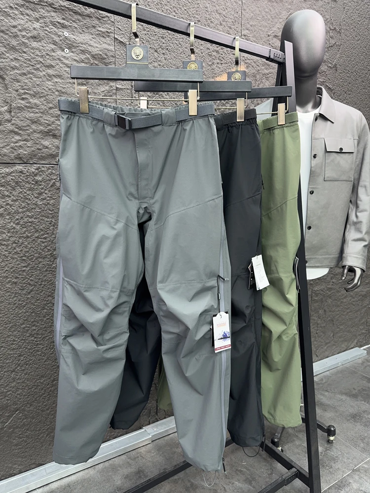 

Весенние мужские повседневные брюки для улицы, брюки с ножом и манжетами, свободные брюки с прямыми штанинами, весенний сезон