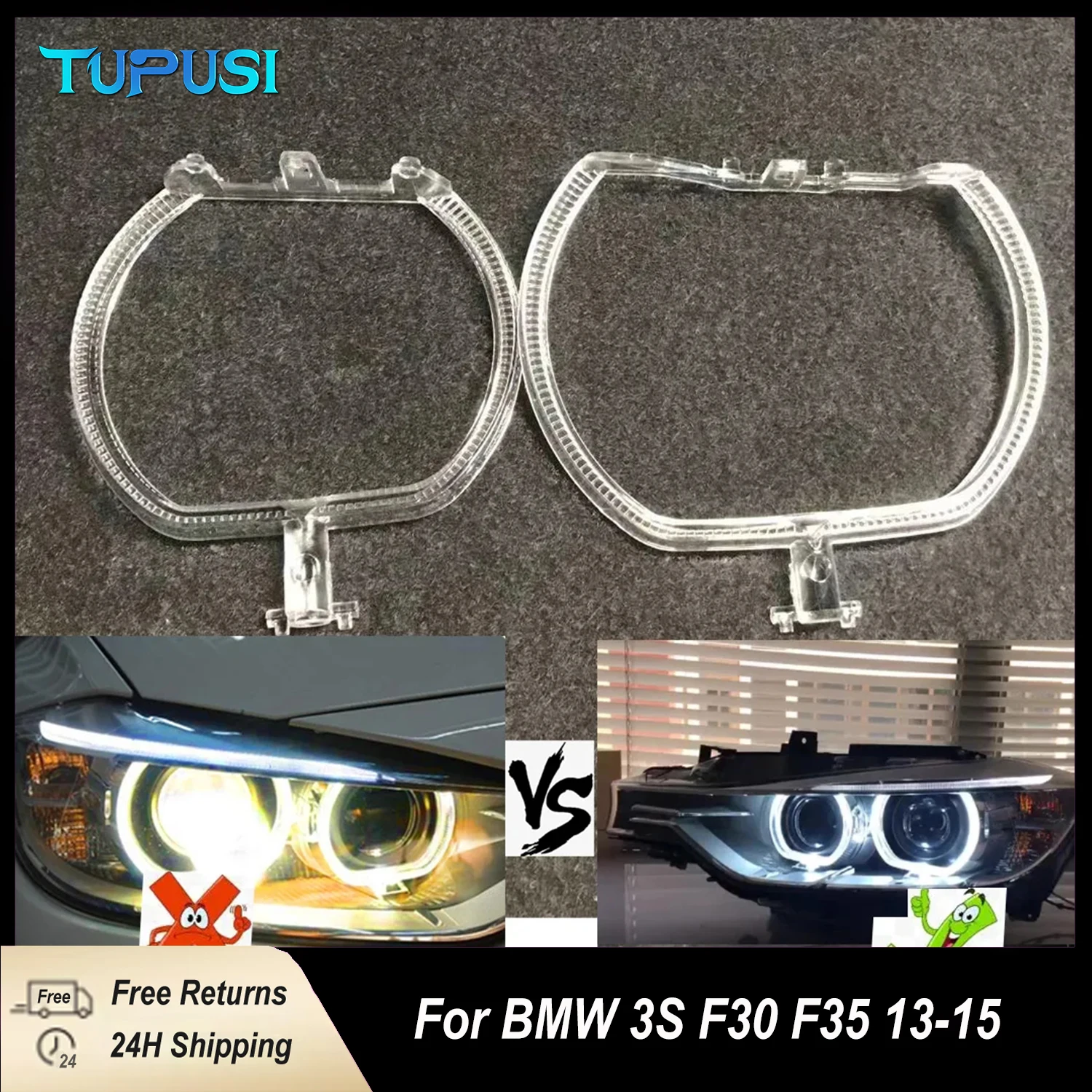 

2PCS For Bmw 3 Series F30 2013-2015 Headlight DRL Daytime Running Lights Light Guide Plate Daytime Runn Tube Daytime Runn Strip