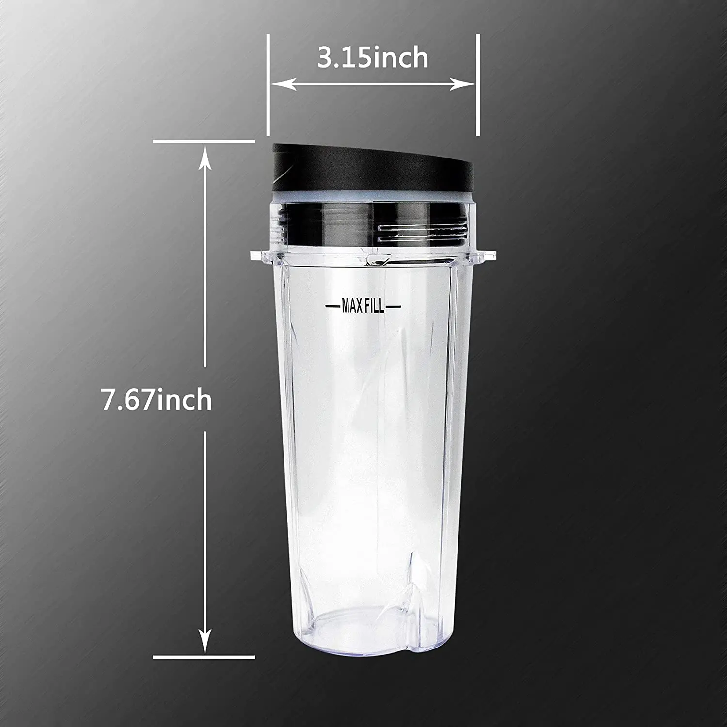 Blender Cup with Lid Blender Cup with Lid for Nutri Ninja Single Serve Replacement