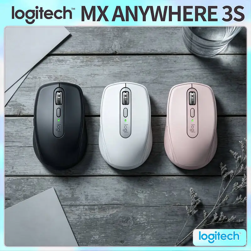 

Productivity MX Anywhere 3S - 8000 DPI MagSpeed Scroll 3-Device Connect Perfect for Vape Product Launch Presentation & Office