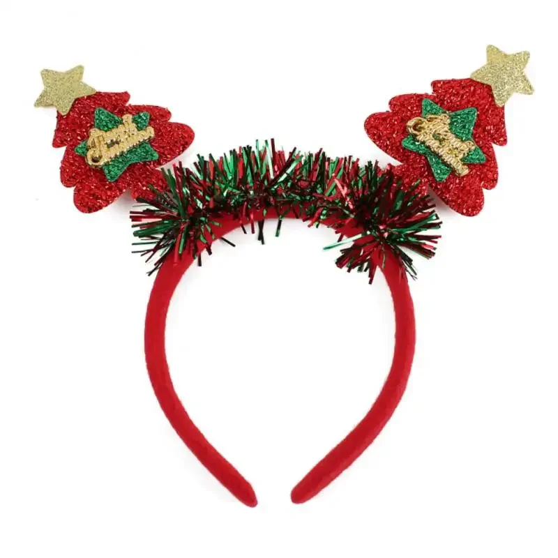 

*1/3/5PCS Christmas Christmas Headband Elastic Headband Headwear Cloth Hairpin Exquisite Workmanship Christmas Hair Band Plastic