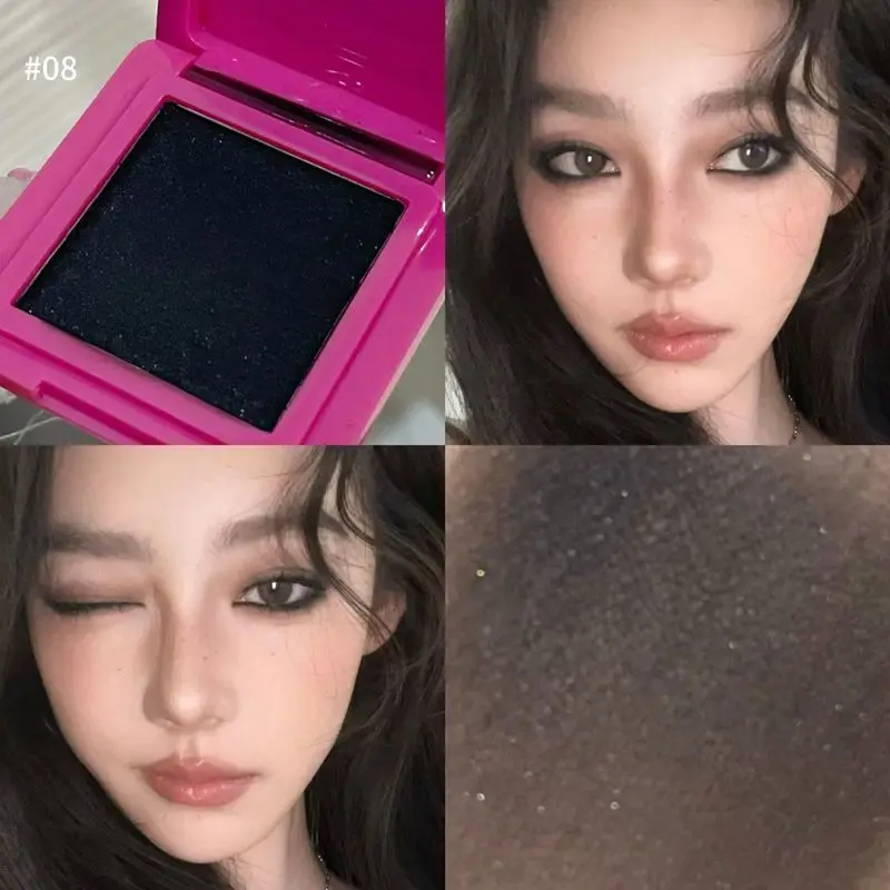 Black Rose Purple Smoky Eye Monochrome Eyeshadow Palette Waterproof Long-Lasting Makeup That Doesn't Easily Come off