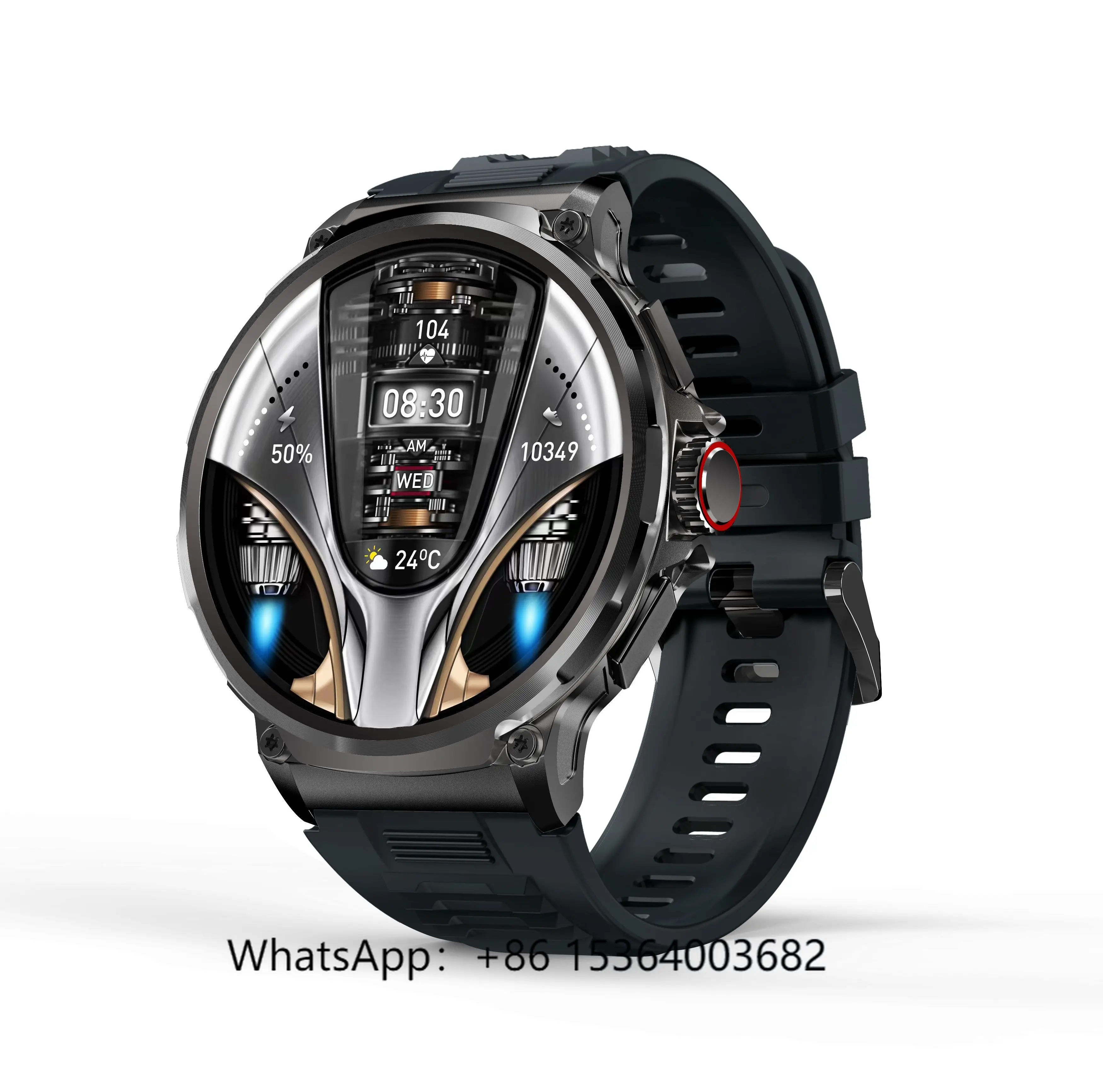 

TJXL-V69 Smartwatch Watch Call 1.85 Inch HD Display always on Screen 400+ Watch Faces 710mAh Big Battery Waterproof Reloj Smart