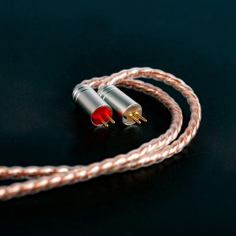 KBEAR 4-adriges Kupfer-Upgrade-Kopfhörerkabel mit Kabel, 2 PIN/QDC/MMCX/TFZ, Ohrhörer-Anschluss für KBEAR KZ ZSN PRO Kopfhörer, HiFi-Headset – Detail 6