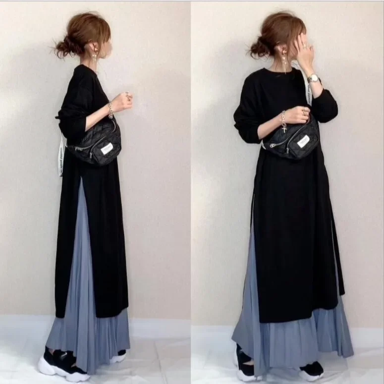 Eid Muslim Abaya Long Dress Turkey Islamic Vestidos Robe Suit Dubai Arab 2-częściowy zestaw Jalabiya Ramadan Morocco Kaftan Abayas