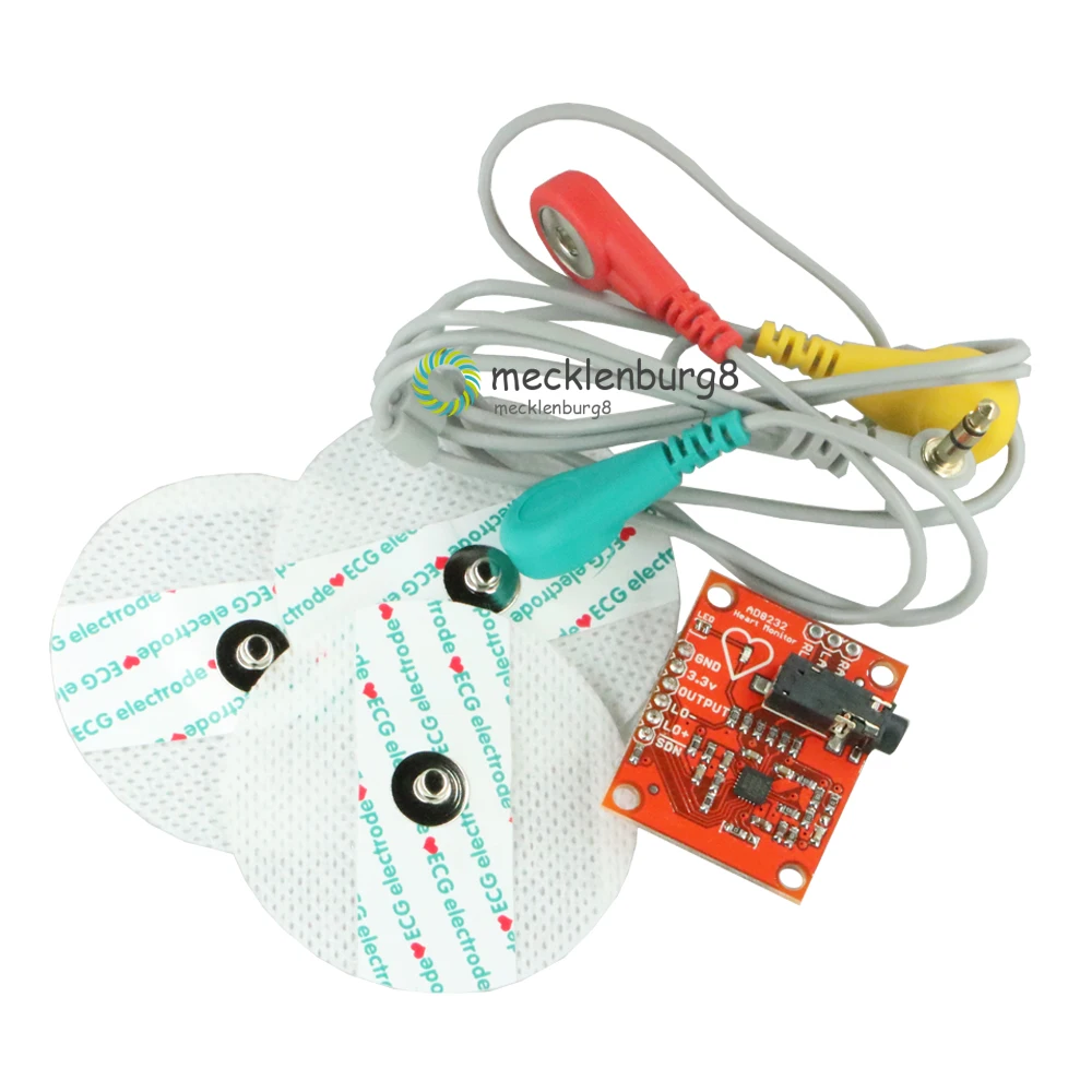 

Ecg Module AD8232 Ecg Measurement Pulse Heart Ecg Monitoring Sensor Module Kit for Arduino AD8232 Monitor Diy Kit