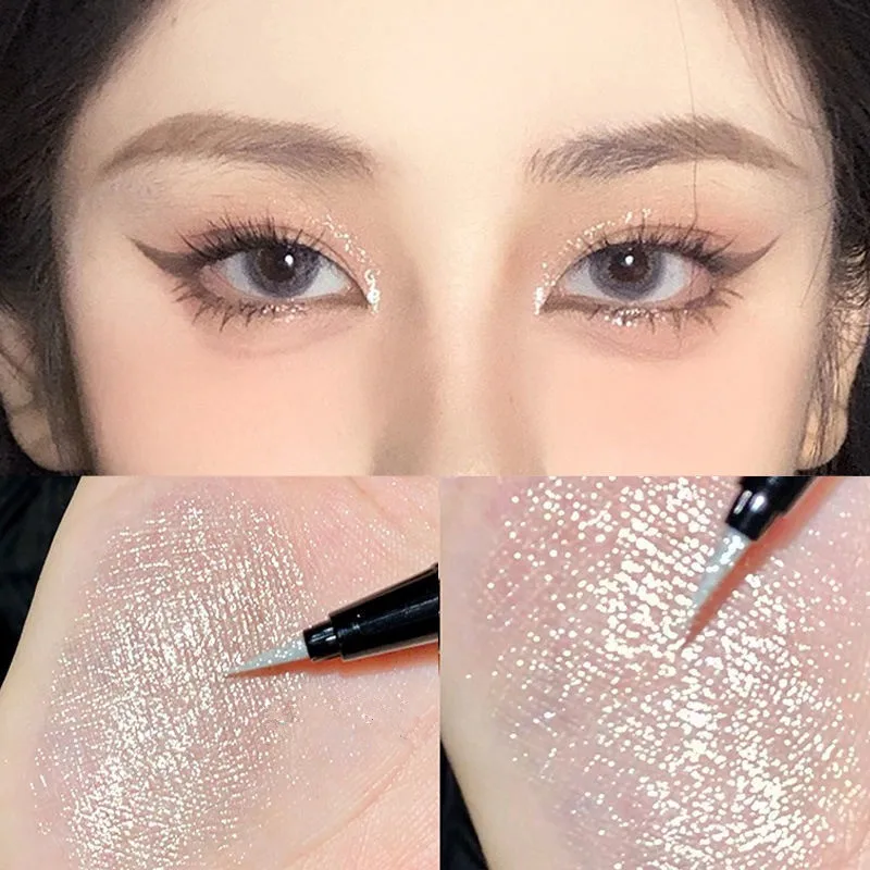 DIKALU Flash Breaking Drill Lying Silkworm Pen Brightening Extremely Fine Bright Pearl Eyeliner Natural Long-Lasting