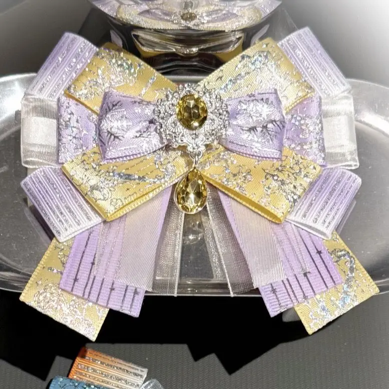 

Original Handmade Gorgeous Support Stick Bow Tie Accessories Women's Tie Brooch Lolita Set Uniform Shirt Collar Accessories