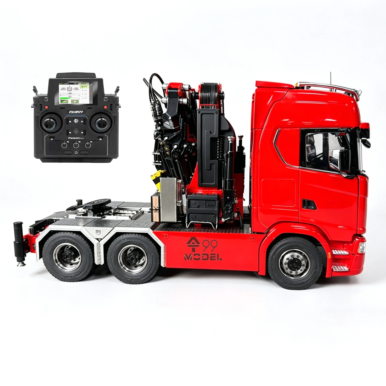 6x6 Hydraulic Crane Tractor Truck 1/14 770S RC Crane Truck RTR 3-Speed ​​Gear PL18EV Remote Control Heavy Truck Model Toy 2026