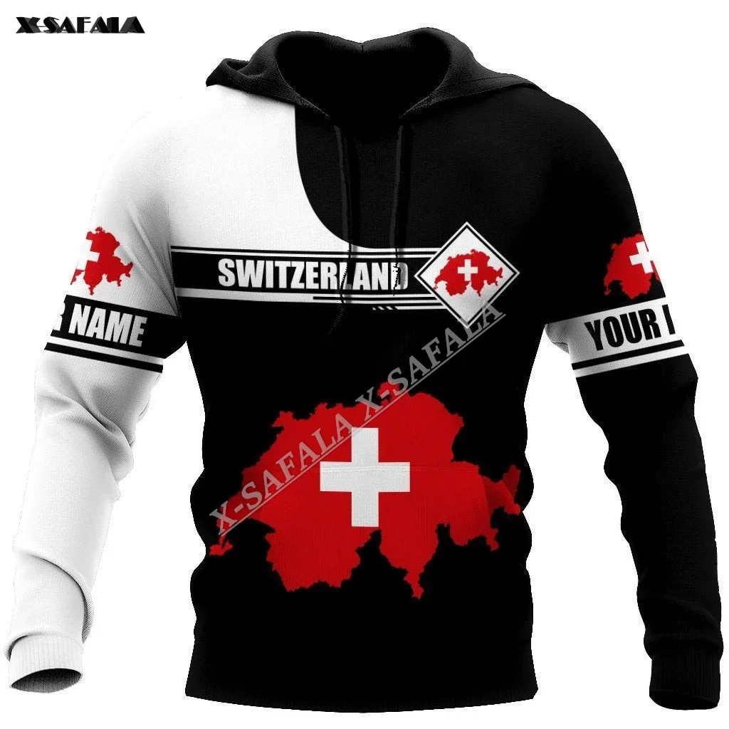 

SWITZERLAND COAT OF ARMS Country Flag 3D Printed Man Female Zipper HOODIE Pullover Sweatshirt Hooded Jersey Tracksuits