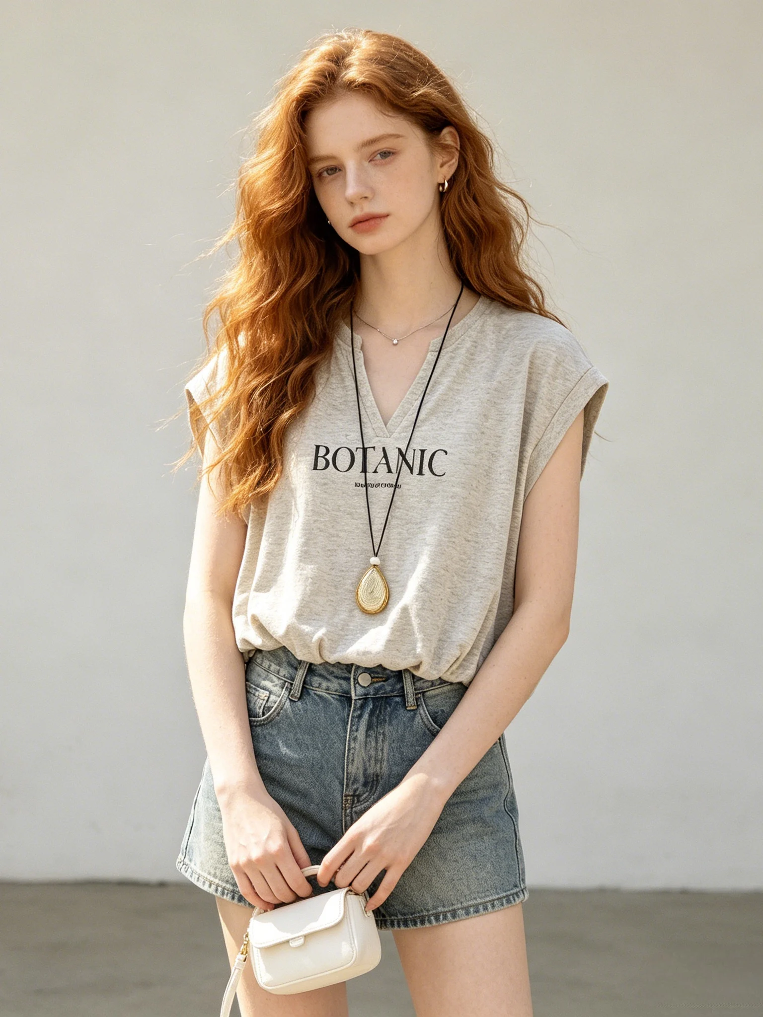 

Korean Style Loose Fit Breathable Skin-Friendly V-Neck T-Shirt Casual Versatile Short Sleeve Top for Women Summer Fashion