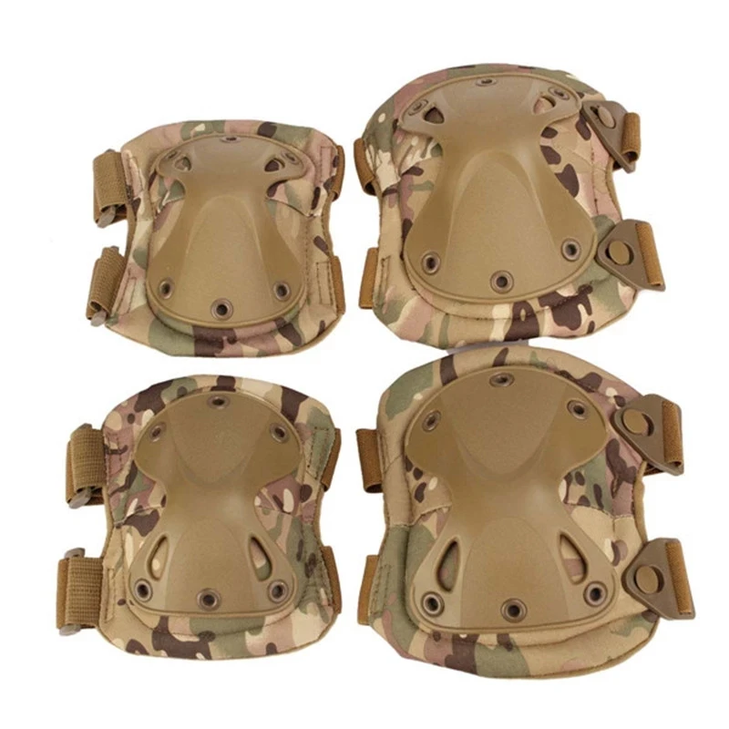 Genouillères de protection militaire pour airsoft, paintball, chasse, jeu de guerre