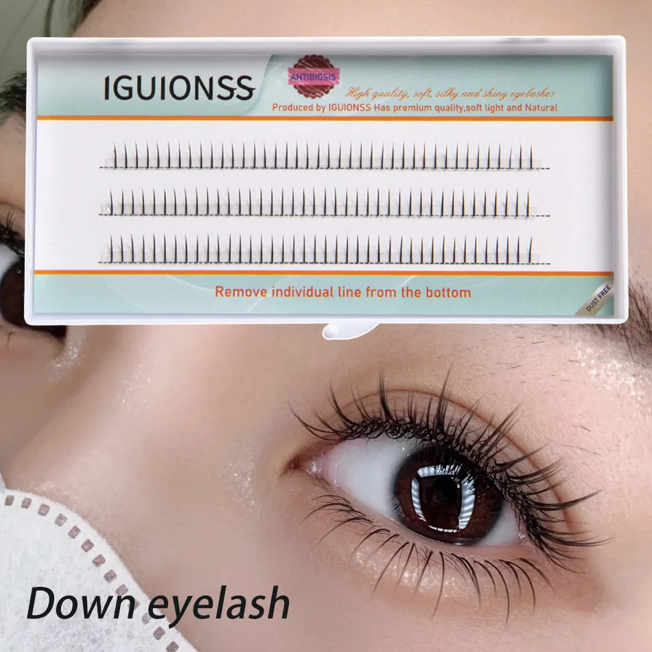 IGUIONSS 120 bundles New A Shape Premade Volume False Eyelashes Extension Natural Cluster Long Lasting Easy to apply DIY Eye