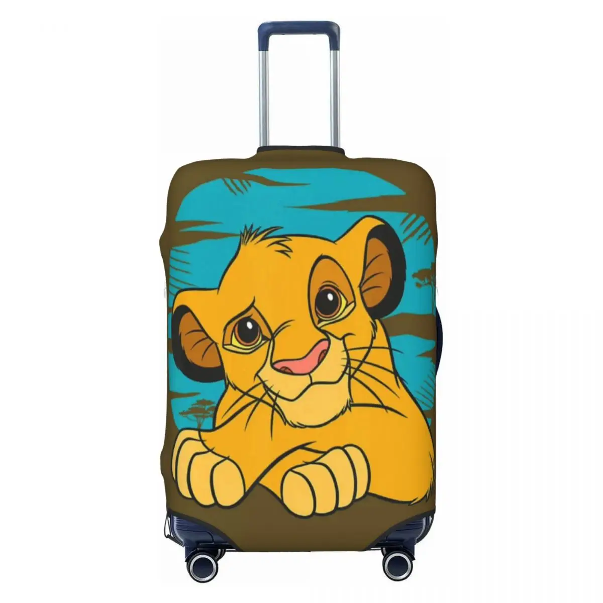

Custom Fashion The Lion King Cartoon Luggage Cover Protector Elastic Travel Suitcase Covers