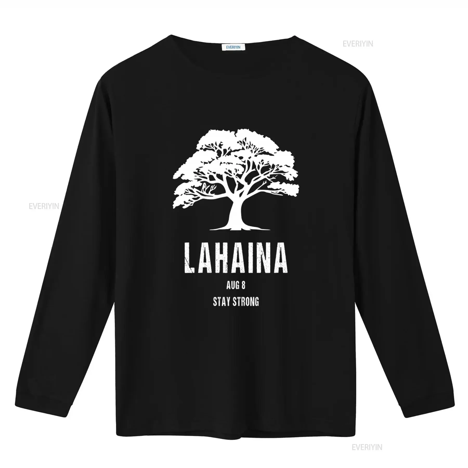 Maui Hawaii Strong Lahaina Wildfire Survivor Premium T Shirt with Tree Design and 'Stay Strong' Message vintage Washed