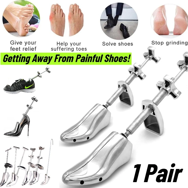1 Pair Professional Metal Shoe Stretcher Adjustable Width and Length Shoe Stretcher Widener Expander Men's and Women's Size