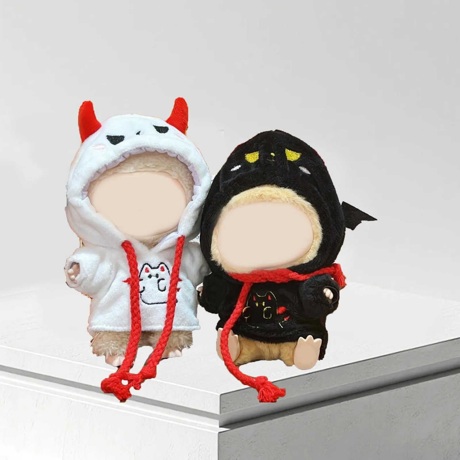 Kleine Duivel Set Poppenkleertjes Set Voor Labububu Geschenken 17cm Pluche Pop Accessoires Meisjes Speelgoed Verjaardag En Kerstmis