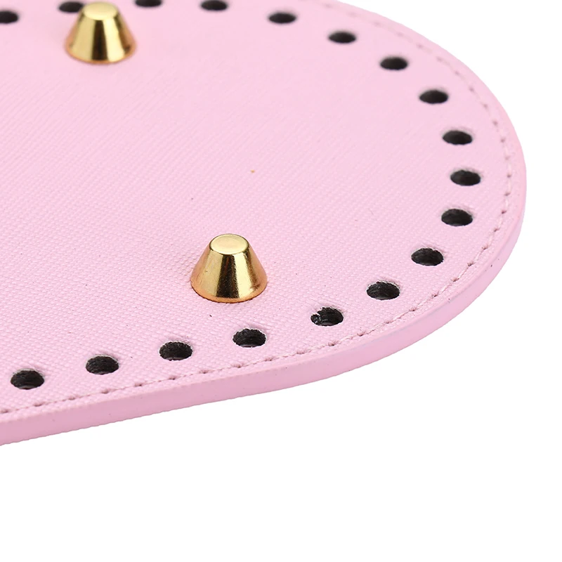 29.5*10cm Long Bottom For Knitted Bag High-quality PU Leather Bag Base Handmade Bottom With Holes Rivet Crossbody Bag Accessory