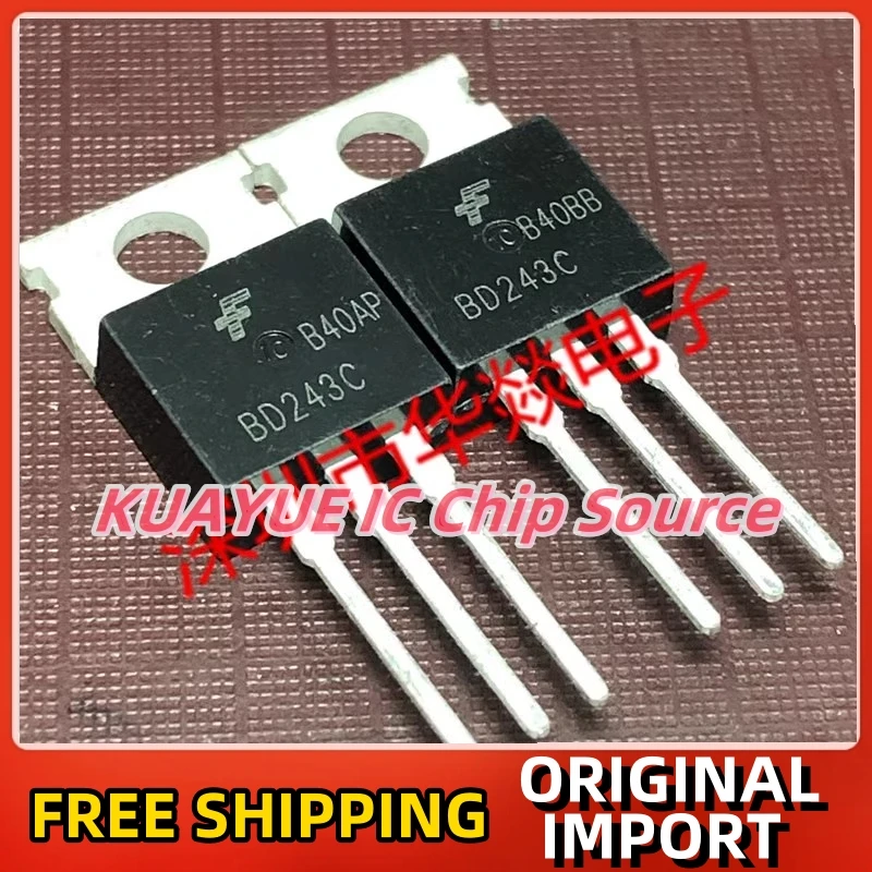 10PCS-30PCS/BD243C   TO-220 100V 6A/ Fast Shipping Quality Guarantee