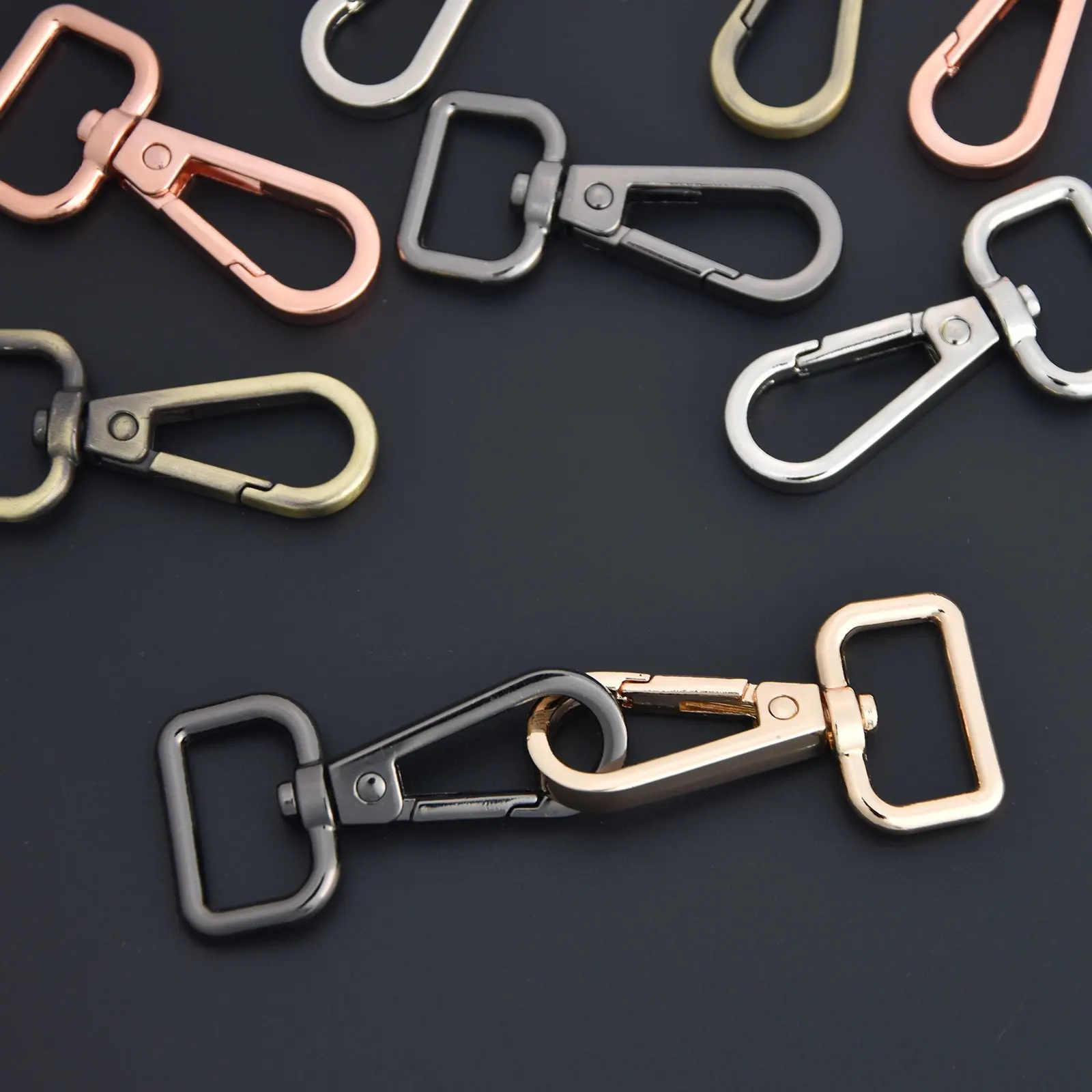 5pcs Metal Snap Hooks Clasps Strap Buckles Lobste Clip Hook For Keychain Bag Key Rings Making Bag Chain Part Craft Sewing