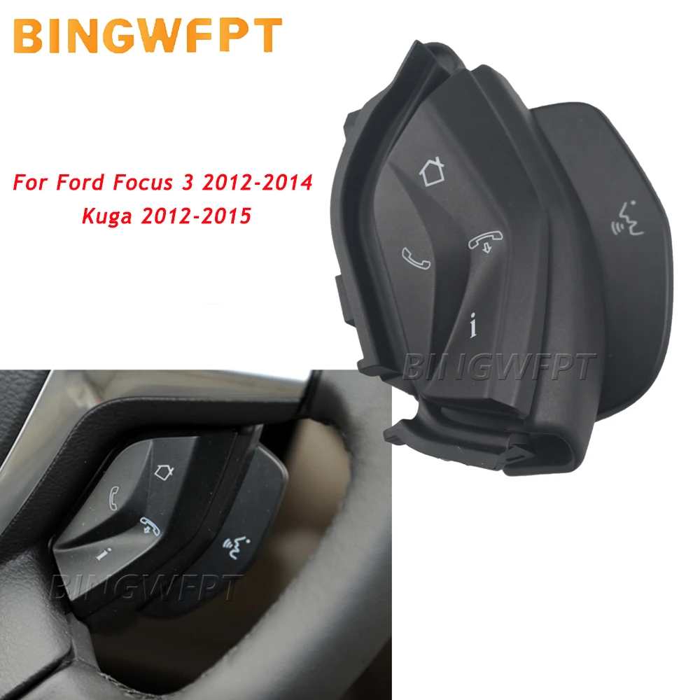 

Многофункциональный переключатель управления на руле для Ford Focus 3 2012-2014, Kuga 2012-2015, кнопка голосового меню Bluetooth для телефона