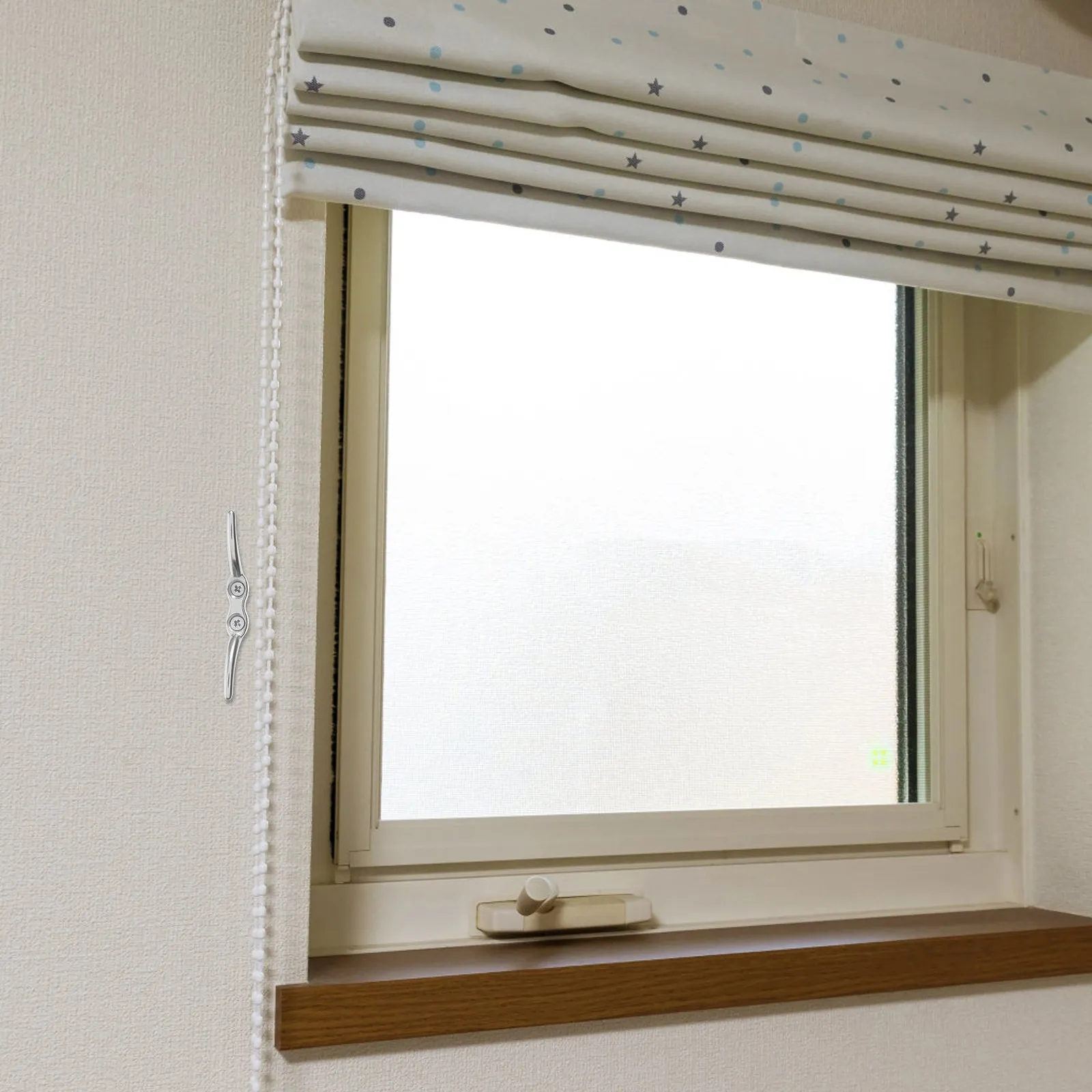 4Pcs Blind Cord Premium Stainless Steel Window Blind Rope Holder for Roman Roller Vertical Shades Secure Screw