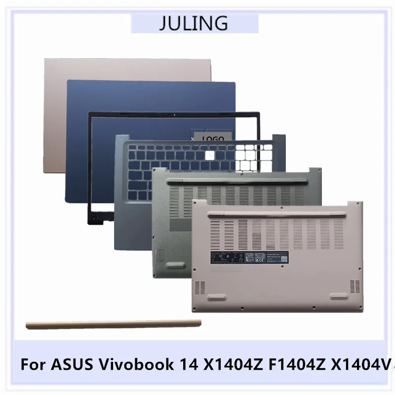 Para ASUS Vivobook 14 X1404Z F1404Z X1404V cubierta superior LCD para portátil/bisel frontal/bisel de teclado con reposamanos/cubierta inferior/cubierta de bisagras